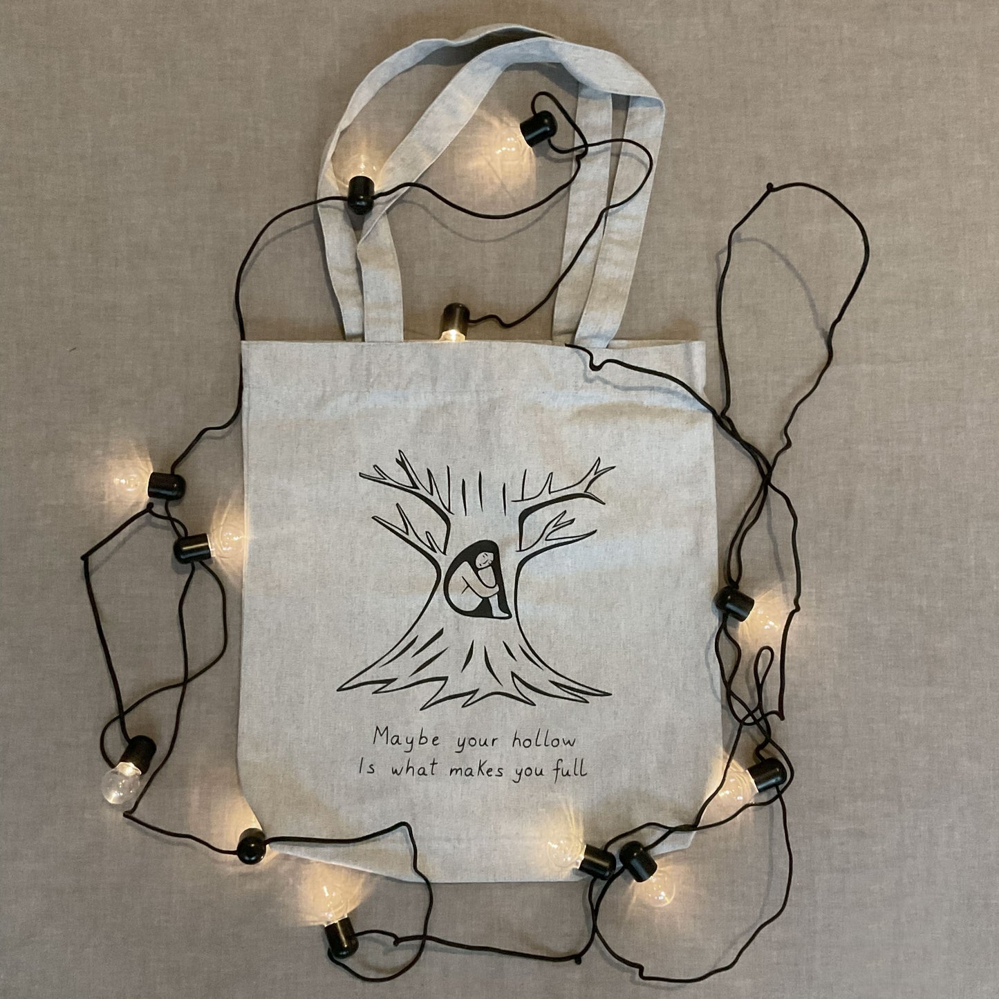 Traista "What makes you full", Heather Gray