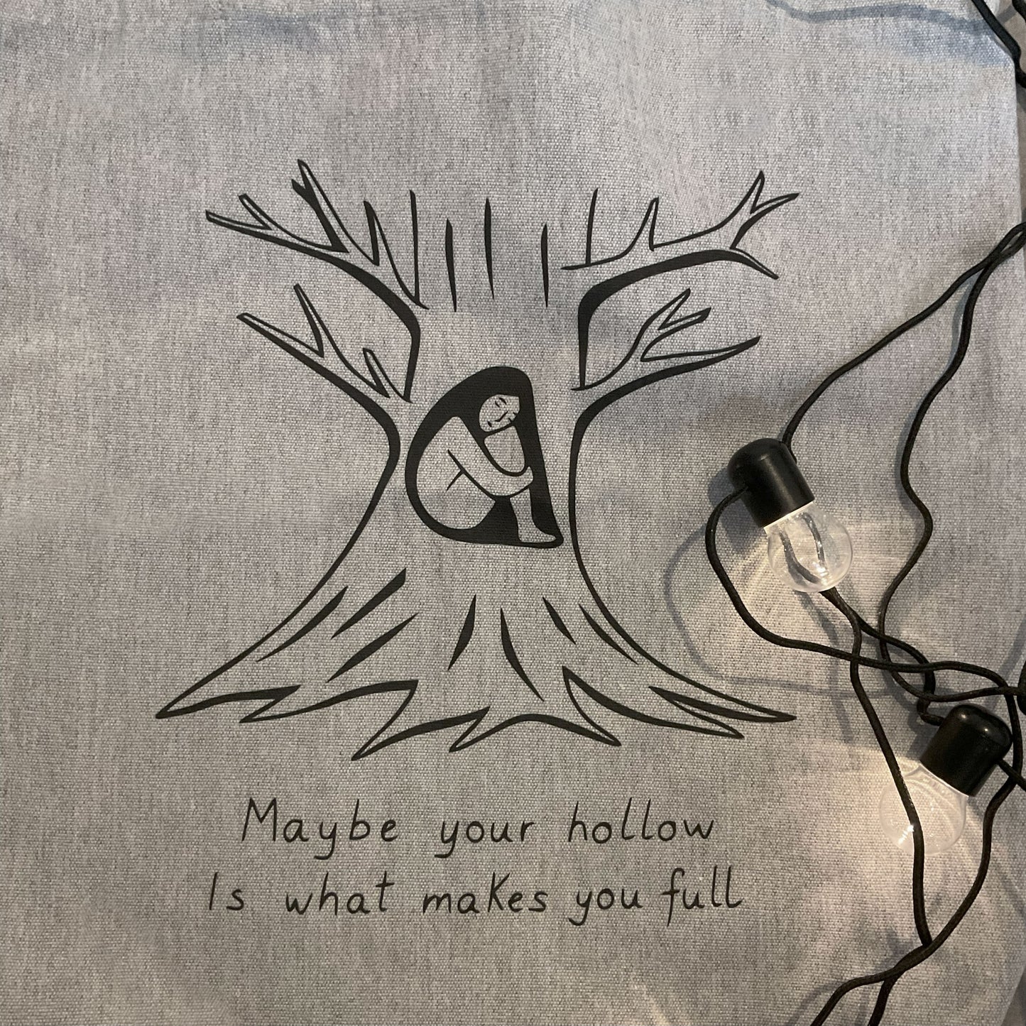 Traista "What makes you full", Heather Gray