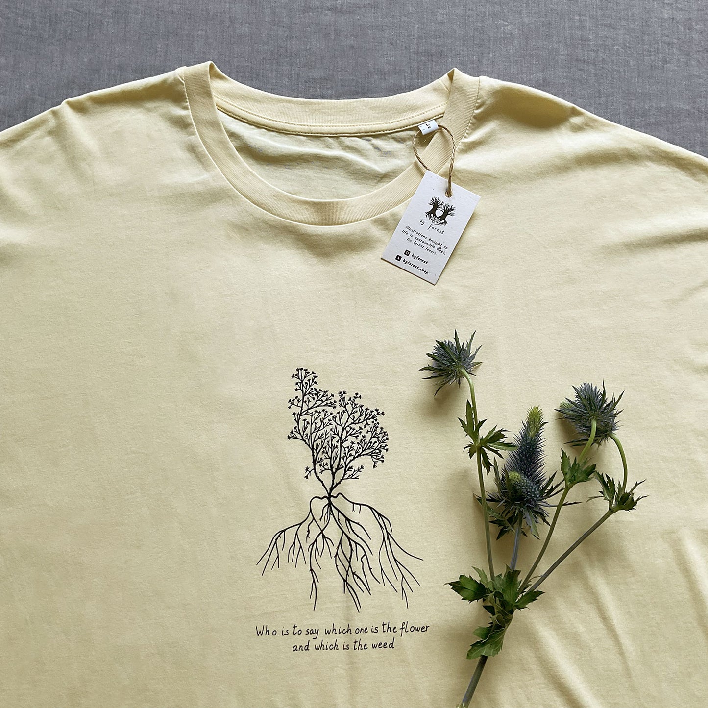 Tricou cu mâneci rulate "Heart of Nature", Butter