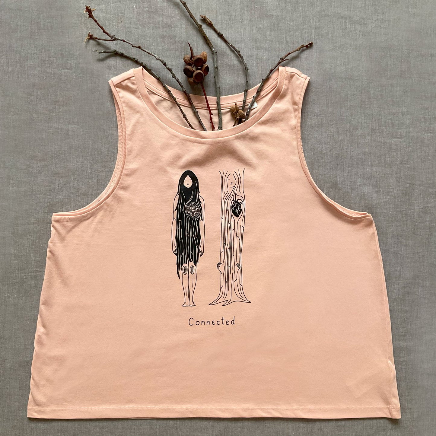 "Connected" - Loose fit tank top