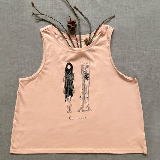 "Connected" - Loose fit tank top