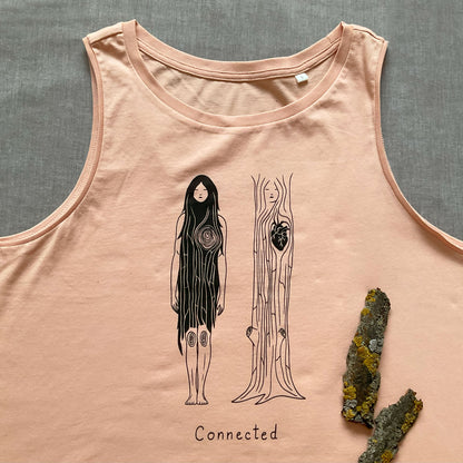 "Connected" - Loose fit tank top