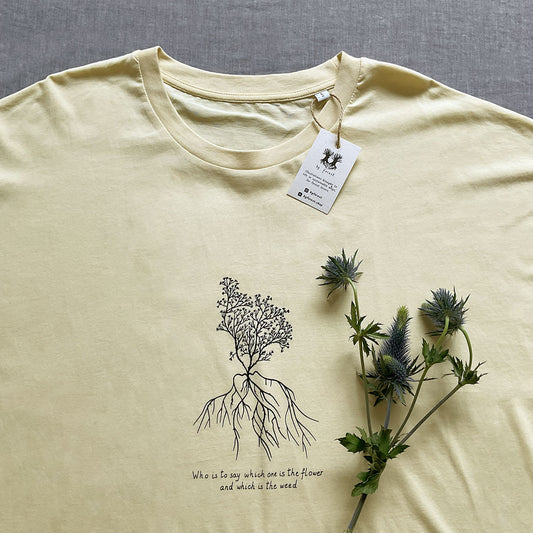 Tricou cu mâneci rulate "Heart of Nature", Butter
