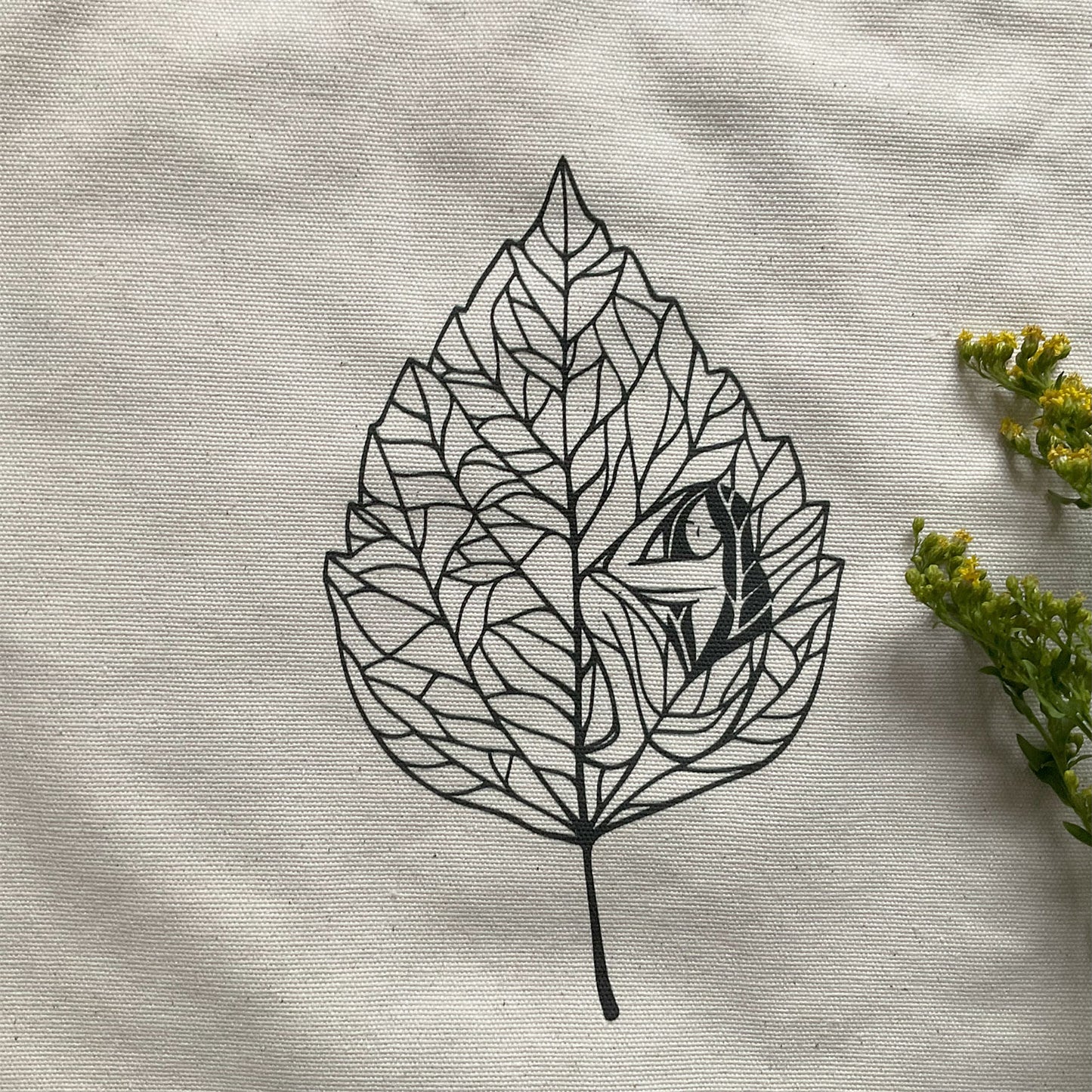 Traista "Camouflage", Natural raw