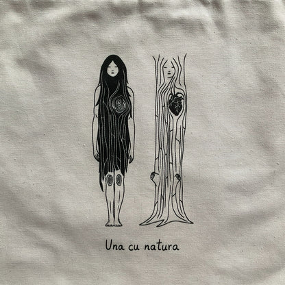 Traista "Una cu natura", Natural raw