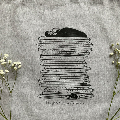 Traista "The princess and the peace", Heather grey